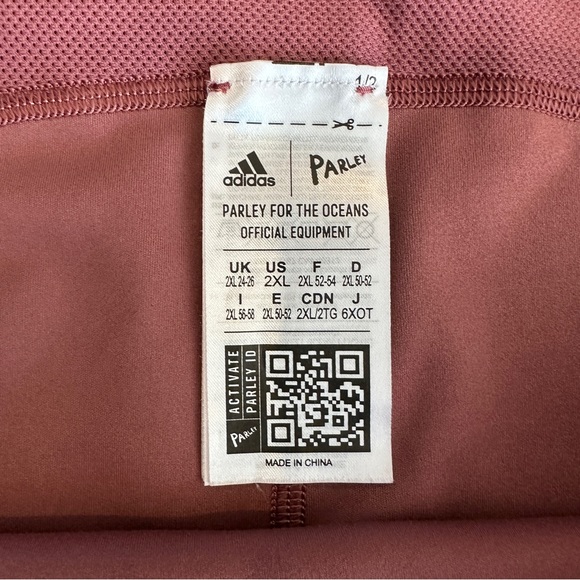 Adidas dusty pink rose athletic workout leggings set size large-2X - Picture 10 of 11